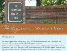 Tablet Screenshot of cincinnatiwomansclub.com